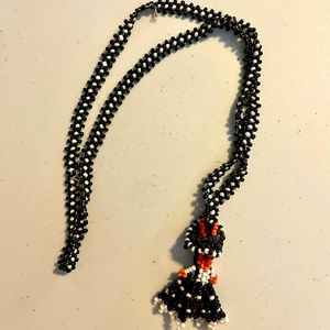 Authentic Guatemalan Beaded Lady Necklace NWOT